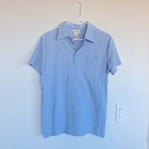 Diesel Men"s Short-Sleeve Raw-Edge Slim Polo- Size Large